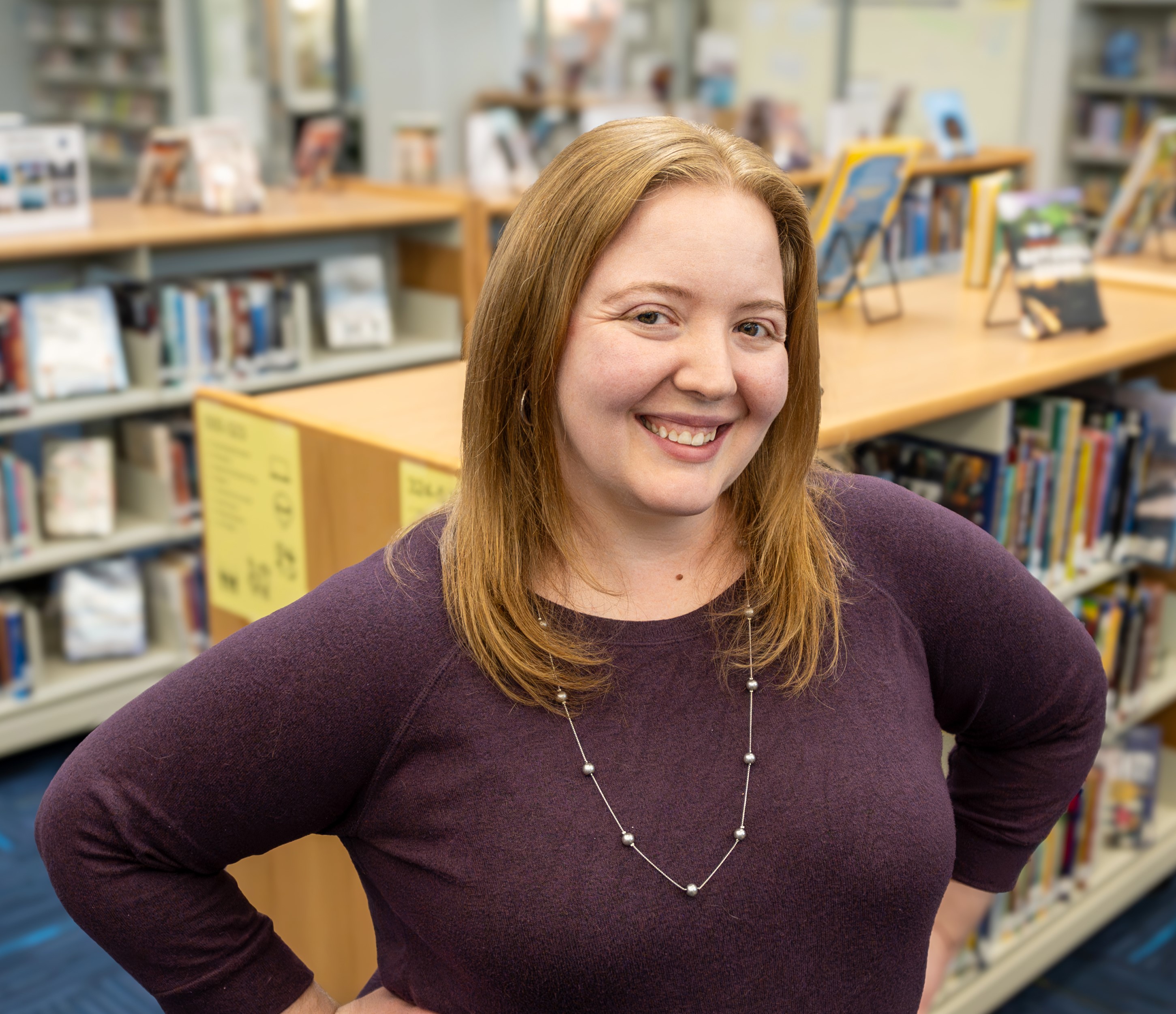 Photo of Mrs. Grover, Rocky Run Librarian