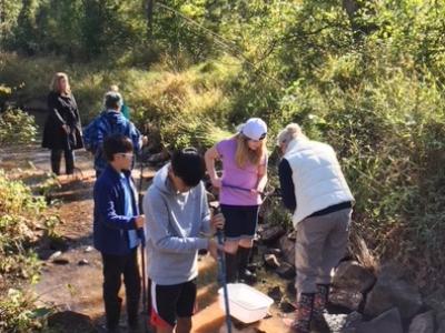 Rocky Run 7th grade science students on the MWEE Field Trip